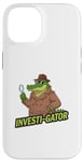 iPhone 14 Kids Funny Investi-Gator Detective Pun Alligator Reptile Case