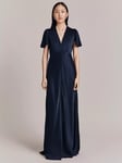 Ghost Delphine Bias Cut Satin Maxi Dress