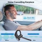 bee Bluetooth Headset V5.2, Bluetooth Earpiece Handsfree with Dual ENC Mic Mute