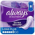 Always Discreet Pads Long Plus 8CT - 8 Pack