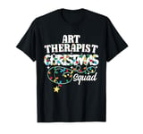 Art Therapist Christmas Squad Cute Art Therapy Xmas Lights T-Shirt