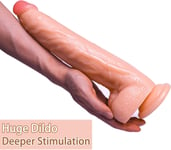 12.8 Inch Dildo Sex Toy Huge Thick Penis Real Feel Realistic Suction Cup Adult