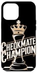 Coque pour iPhone 12 Pro Max Champion Échec Et Mat Passionnés de Jeu