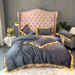 Bedding Set Duvet Covers Full Queen Size Comforter Set Duvet Cover Sets Bedding Double Sets Yellow Silk Bedding Sets King Size Bedding Sets Duvet Cover Sets King Size Full Satin Silk Soft Silky 4