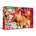 Trefl Premium Plus Quality - Puzzle Tea Time: Tout ce Qui est agréable - 1000 pièces, Série d'Images Nostalgiques Peintes, Pièces Parfaitement Assorties, pour Adultes et Enfants à partir de 12 Ans