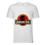 T-Shirt Homme Col Rond Game Of Geek Jurassic Pac Jurassic Parc Pac Man Humour