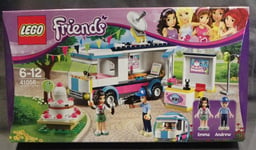 LEGO FRIENDS Emma Andrew Heartlake News TV Van camion présentatrice BOITE