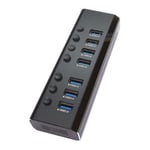 Xclio 7 Port USB 3.0 Hub Metal Shell with Power Supply