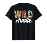 Wild Auntie Zoo Born Two be Wild B-day Safari Jungle Animal T-Shirt