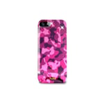 COQUE ANTI CHOC PURO POUR APPLE IPHONE 4 4S MOTIF MILITAIRE ROSE