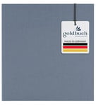 goldbuch 24607 Summertime Trend 2 Album photo avec 60 pages blanches avec intercalaires en papier et couverture en lin Bleu/gris 25 x 25 x 4 cm