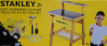 Stanley Jr Kids Workbench & Dump Truck Kit & 3 Piece Tool Set