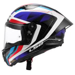 LS2, Casque Moto Intégral Thunder GP Aero Raute Gloss Blue Red, S