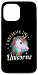 iPhone 13 Pro Max Unicorn rainbow - I believe in unicorns Case