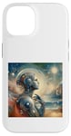 Coque pour iPhone 14 Leonardo Da Vinci Robot Femme