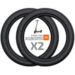 Modelabs Made For Xiaomi Scooter AIR Tire Pneu Officiel pour trottinettes électriques Xiaomi Mijia M365 Essential 1S Pro PRO2 Gomme épaisse Roue Avant/arrière Confort Taille 8,5 Pouce Pack de 2 Noir