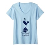 Womens Tottenham Hotspur Football Club Cockerel Crest & Logo V-Neck T-Shirt