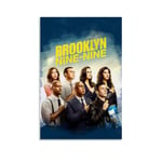 WSDSL Brooklyn 99 15 Vintage Classic Movie TV Promo Poster Wall Art Modern Home Art Stretched and Framed Ready to Hang 12x18inch(30x45cm)