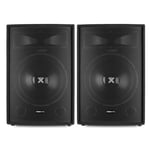 Pair of Vonyx SL Passive 15" PA Speakers for DJ Disco Karaoke Sound System 1600W