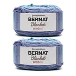 Bernat Lot de 2 pelotes de fil chenille épais de 300 g - Polyester - 6 super volumineux - 200 m - Pour tricot, crochet et loisirs créatifs