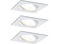 Paulmann 934.36, Indbygget Lysplade, Gu10, 3 Pære(R ), Led, 2700 K, Hvid