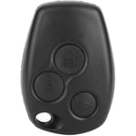 Sjlerst - tui de porte-clés de voiture à 3 boutons, étui de coque de télécommande de voiture à distance pour Renault Logan Sandero Clio Fluence