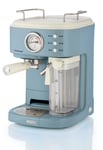 Ariete Espresso Vintage With Milk Frother (Cream/Blue)