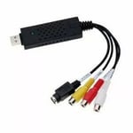 UK USB 2.0 VHS TAPE TO PC DVD CONVERTER VIDEO & AUDIO CAPTURE CARD/ADAPTER