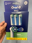 Oral-B Pro Cross Action Toothbrush Heads – 3 Pack | Replacement Brush Heads