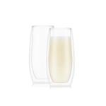 BODUM SKÅL Set de 2 verres à champagne double paroi, 0.2 l