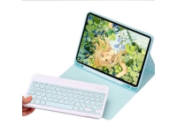 Strado fodral med Bluetooth-tangentbord och pennhållare för Apple iPad AIR 4/ Pro 11 2020 (blå) universal