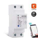 Minuterie WiFi intelligente téléphone portable APP maison télécommande minuterie compte à rebours interrupteur fonctionne avec Alexa Google Home TM607 80A 85-300V