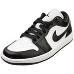 Nike Air Jordan 1 Low Womens Fashion Trainers in White Black - 6.5 UK