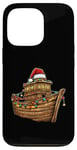 Coque pour iPhone 13 Pro Chapeau de Noël Arche de Noé