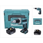 Dfs 452 M1J Visseuse plaque de plâtre sans fil 18 v Brushless + 1x batterie 4,0 Ah + Makpac - sans kit chargeur - Makita