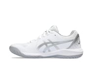 ASICS Femme Gel-Dedicate 8 Sneaker, White/Pure Silver, 44.5 EU