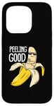 Coque pour iPhone 15 Pro Jeu de mots amusant à la banane Peeling Good