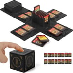 Étui Pour Carte Mémoire Nintendo Switch,Porte-Carte De Jeu Vidéo Avec 16 Emplacements Pour Cartes De Jeu (Zelda Noir)(Q1590)