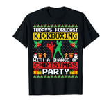 Kickboxing Christmas Party Kickboxer Xmas Ugly Style T-Shirt