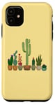 Coque pour iPhone 11 Cactus dans des pots amusants