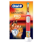 Oral-B Pro Junior Brosse à Dents Électrique Enfant, Le Roi Lion, Idée Cadeau Noël, 3 Ans Et Plus, 1 Brossette Ronde De Rechange, Magic Timer Disney, Mode Doux De Nettoyage, 1 Chargeur