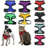 Pet Harness Adjustable Restraint Cat Kitten Dog Puppy Outdoor Mesh Breathable Uk