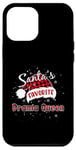 Coque pour iPhone 12 Pro Max Plaid de Noël préféré de Funny Santa, reine de Noël, buffle