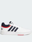 adidas Sportswear Mens Hoops 3.0 Trainers - White/Navy, White, Size 9, Men