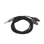 3,5 mm uppgraderad ljudkabelersättning för Sennheiser-hörlurar Hd414 Hd650 Hd600 Hd580 Hd565 Hd545 black