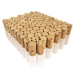 MCE-Commerce Lot de 100 liège, vin, bouchons naturels pour bricoler et décorer, Ø 2,5 cm, longueur 4,5 cm, Ø 2,5cm, 4,5cm