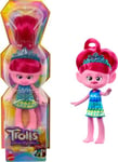 Mattel Trolls 3, Poupée Poppy Avec Cheveux Flashy Et Accessoires, À Collectionner, Jouet Enfant, A Partir De 3 Ans, HNF13