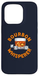 Coque pour iPhone 15 Pro Costume humoristique Bourbon Whisperer pour amateurs de whisky