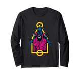 Squid Game Playing Field Shape Front Man & Masked Men Long Sleeve T-Shirt