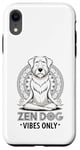 Coque pour iPhone XR Zen Méditant Mandala Mindfulness Chien